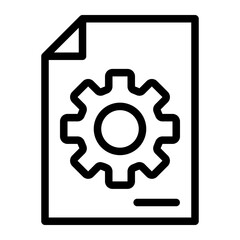 settings document icon