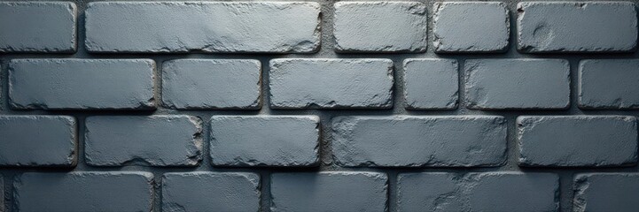 Subtle shadowing enhances grey brick's repeating pattern, geometric, simple, brick