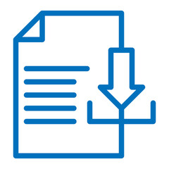 Obraz premium download document icon