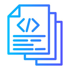 Fototapeta premium coding document icon