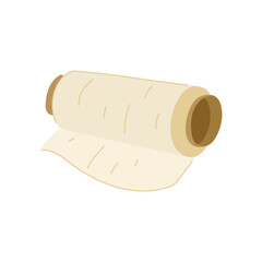 wrap cling film cartoon vector illustration