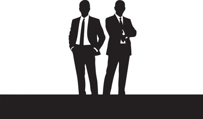 
Businessman Silhouette Vector Set
