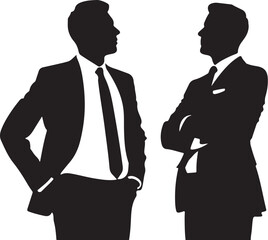 
Businessman Silhouette Vector Set
