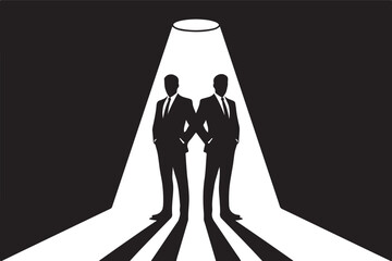 
Businessman Silhouette Vector Set