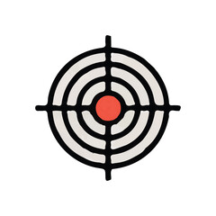 Shooting targt vector art illustration