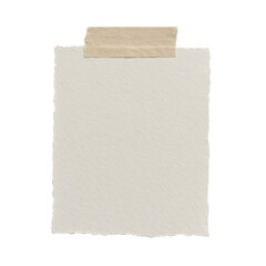 Fototapeta premium Torn Paper with Masking Tape on White Background – Minimalist Texture Study