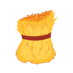 agriculture haystack cartoon vector illustration