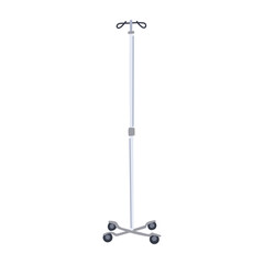 wellness hydration iv drip stand cartoon vector illustration