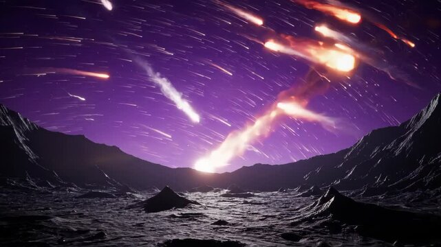 Epic Meteor Shower Timelapse