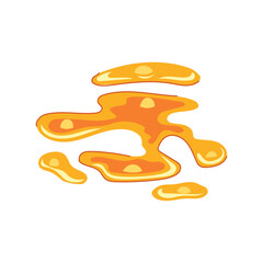 fissure lava puddle cartoon vector illustration