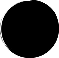 Brush circles frame. Design elements