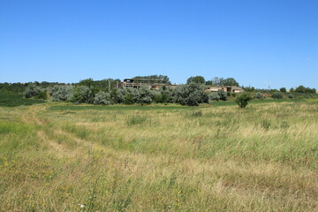 A house in a field