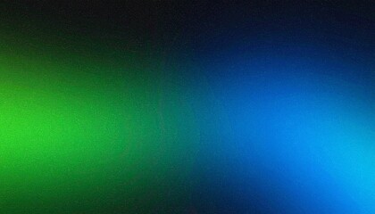 Obraz premium Green blue black abstract grainy banner background with copy space
