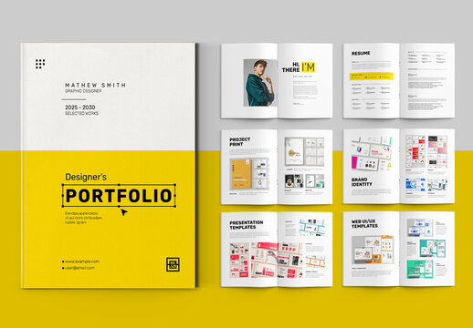 Creative Designer Portfolio Template Design Layout