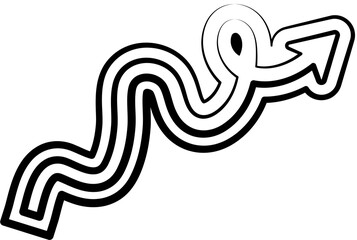 Arrows design elements. Hand drawn set of icons