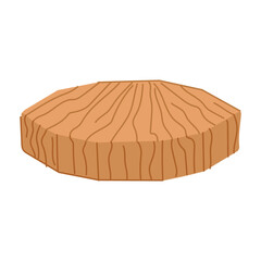 construction wood platform cartoon vector illustration