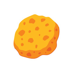 biodegradable yellow sponge cartoon vector illustration