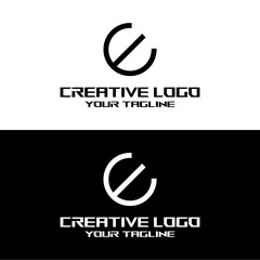 creative letter logo e design vector