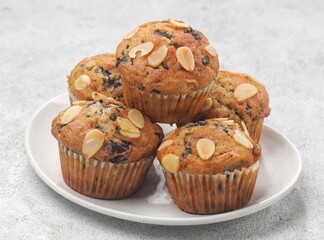 Banana muffins are made from a mixture of raw materials in the form of wheat flour and crushed banana.