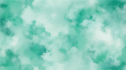 Blue sky and clouds with abstract watercolor texture in a bright and natural atmosphere