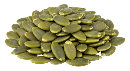 Isolated Heap of Pumpkin Seeds