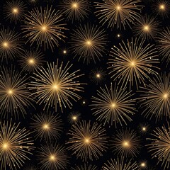 Naklejka premium Background firework, gold sparkler, commemorate, New Year poster,