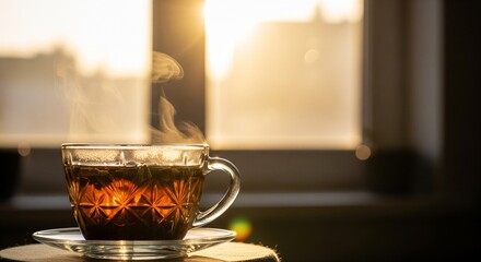 Warm Backlit Drink Scene