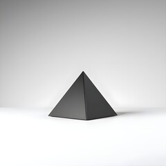 black 3d triangle, pyramid, jpg