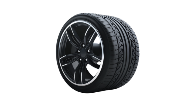 Car tire rolling Transparent background, PNG
