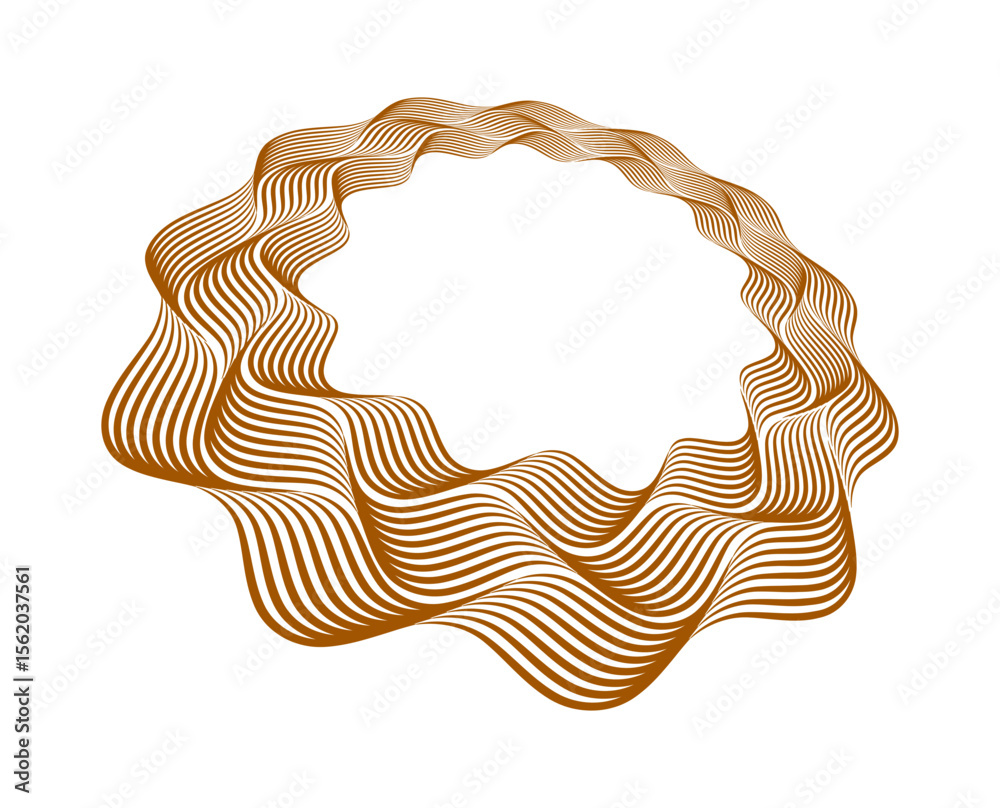Fototapete abstract background with space for your text design element wave lines guilloche curve line backgrou
