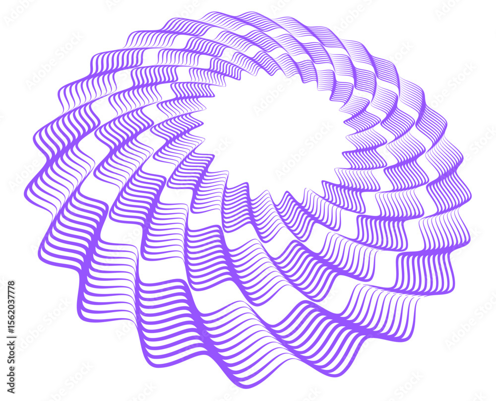 Poster vector illustration of a abstract background design element wave lines guilloche curve line backgrou