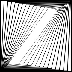 Square blend line effect geometric shapes. Gradient frames