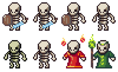Pixel Skeleton Pack