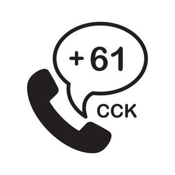 Cocos (Keeling) Islands Phone Number Icon | Dialing Code
