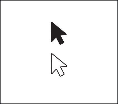 Cursor icon, clean flat outline icon