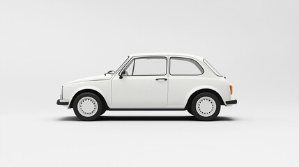Clean rendering of vintage microcar