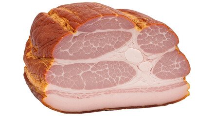 Isolated Smoked Pork Belly