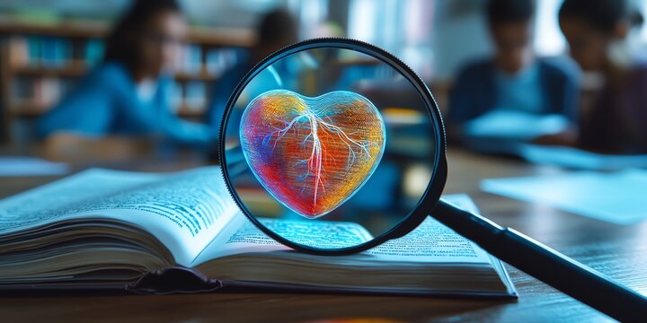 Teacherled cardiology lesson in a vibrant classroom - Powered by Adobe