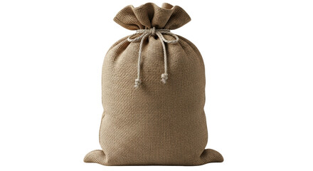 Isolated Sack Bag with Drawstring