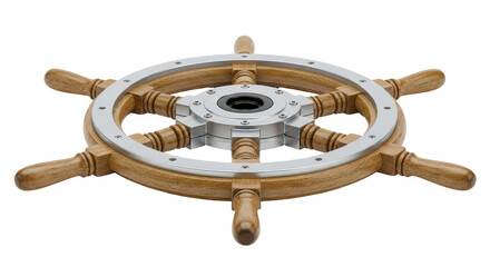 Isolated Ship Wheel © Johanna