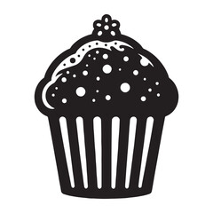From sweet to savory – Muffin silhouette expressed through detailed Muffin vector – Muffin illustration

