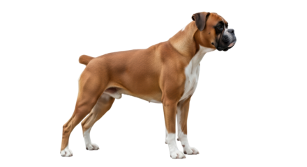 Isolated Boxer Dog