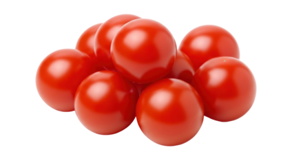 Isolated cherry tomatoes