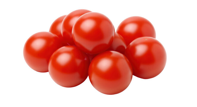 Isolated cherry tomatoes