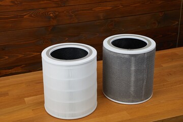 Clean and dirty air purifier filter replacement