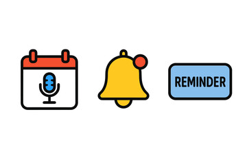 Security icons set: padlock, password, shield lock illustration vector icon isolated illustration