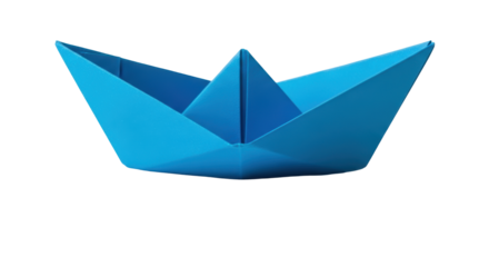 Isolated Paper Boat