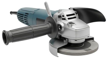 Isolated Cartoon Angle Grinder