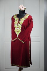 Display of kashmiri pheran, traditional dress of kashmir
