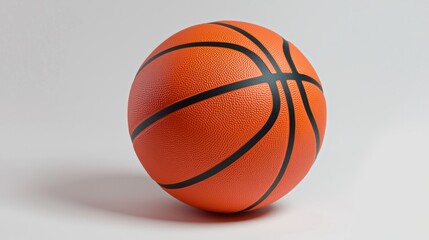 A basketball on a white background